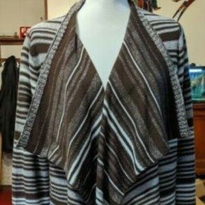 Brown & White Striped Faded Glory Waterfall